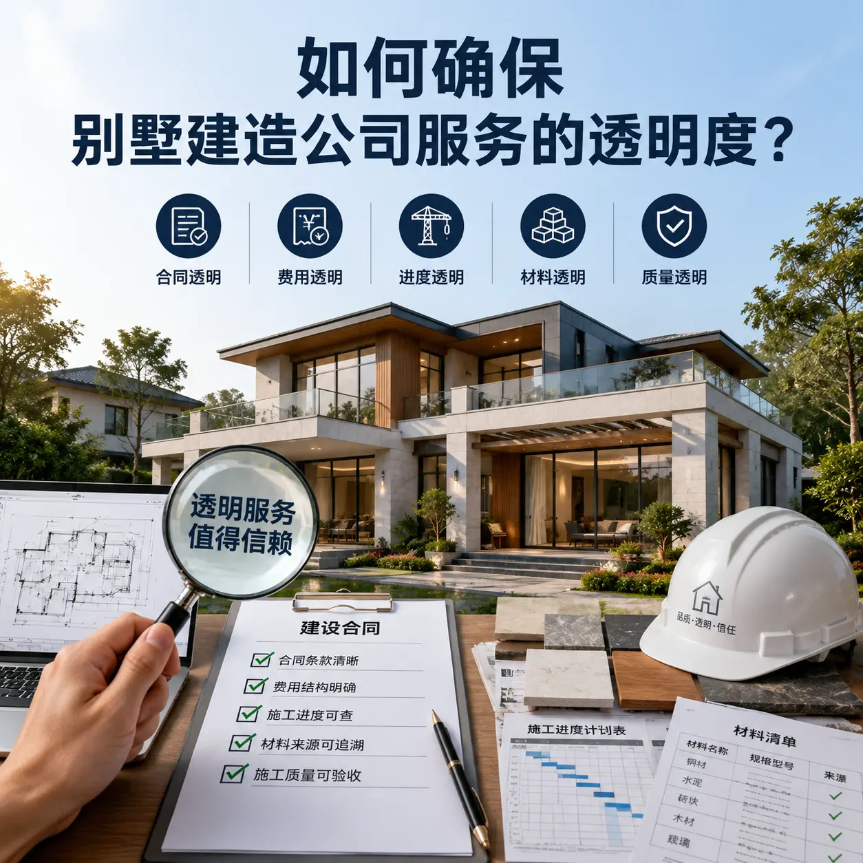 在 剑河 如何确保别墅建造公司服务的透明度？