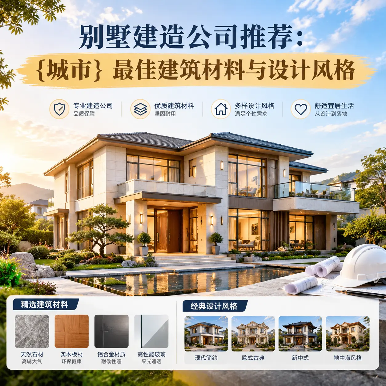别墅建造公司推荐: 剑河 最佳建筑材料与设计风格