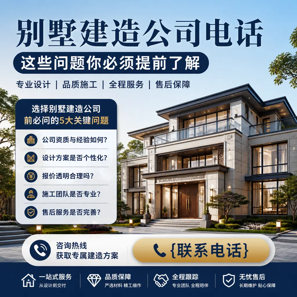 剑河别墅建造公司电话,这些问题你必须提前了解