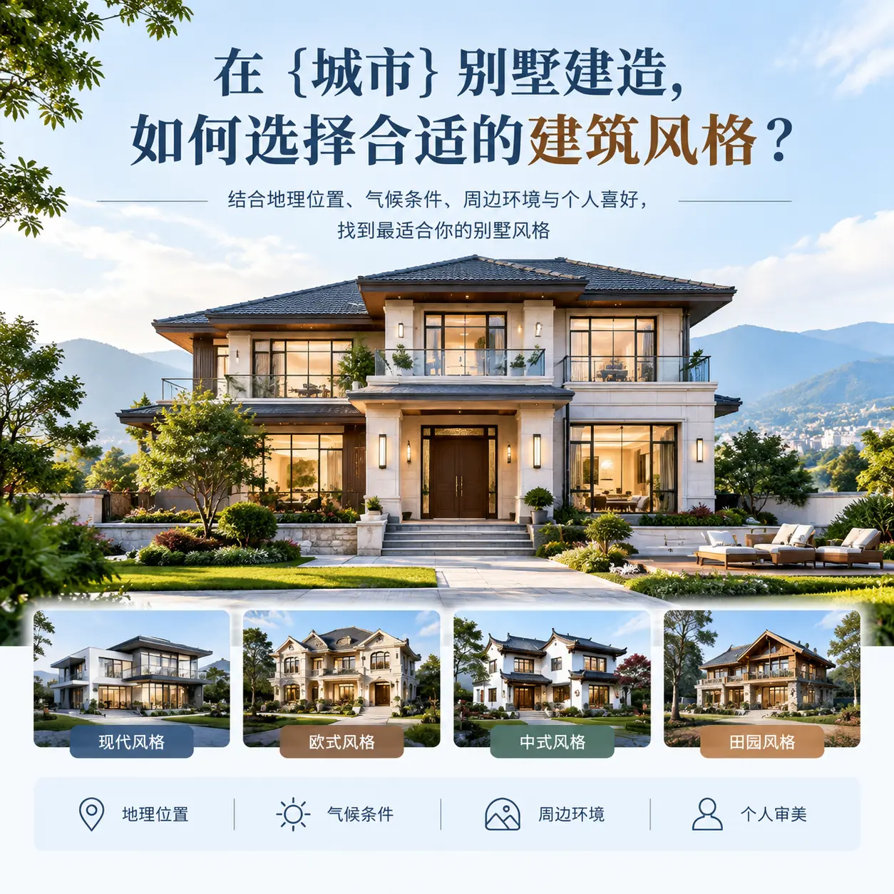 在 剑河 别墅建造,如何选择合适的建筑风格?